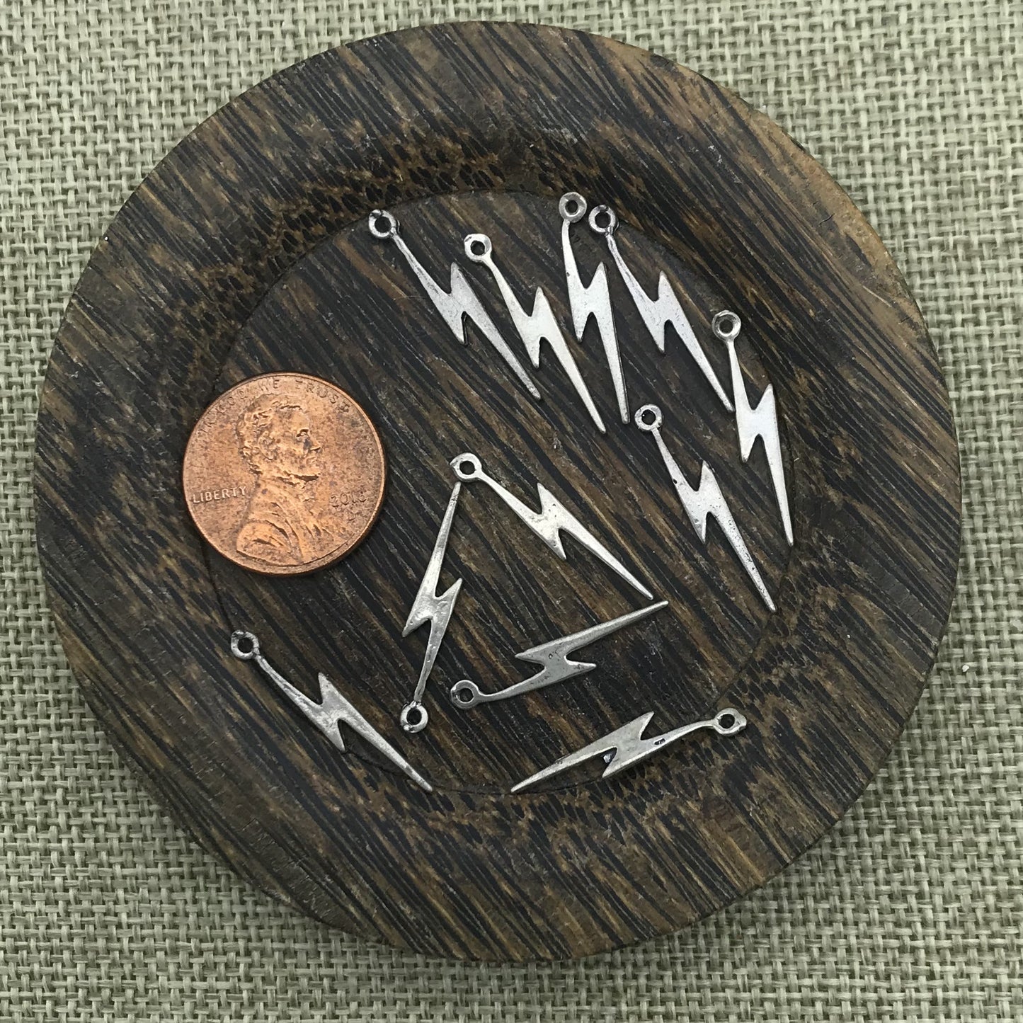 Sterling Lightening Bolt Charm