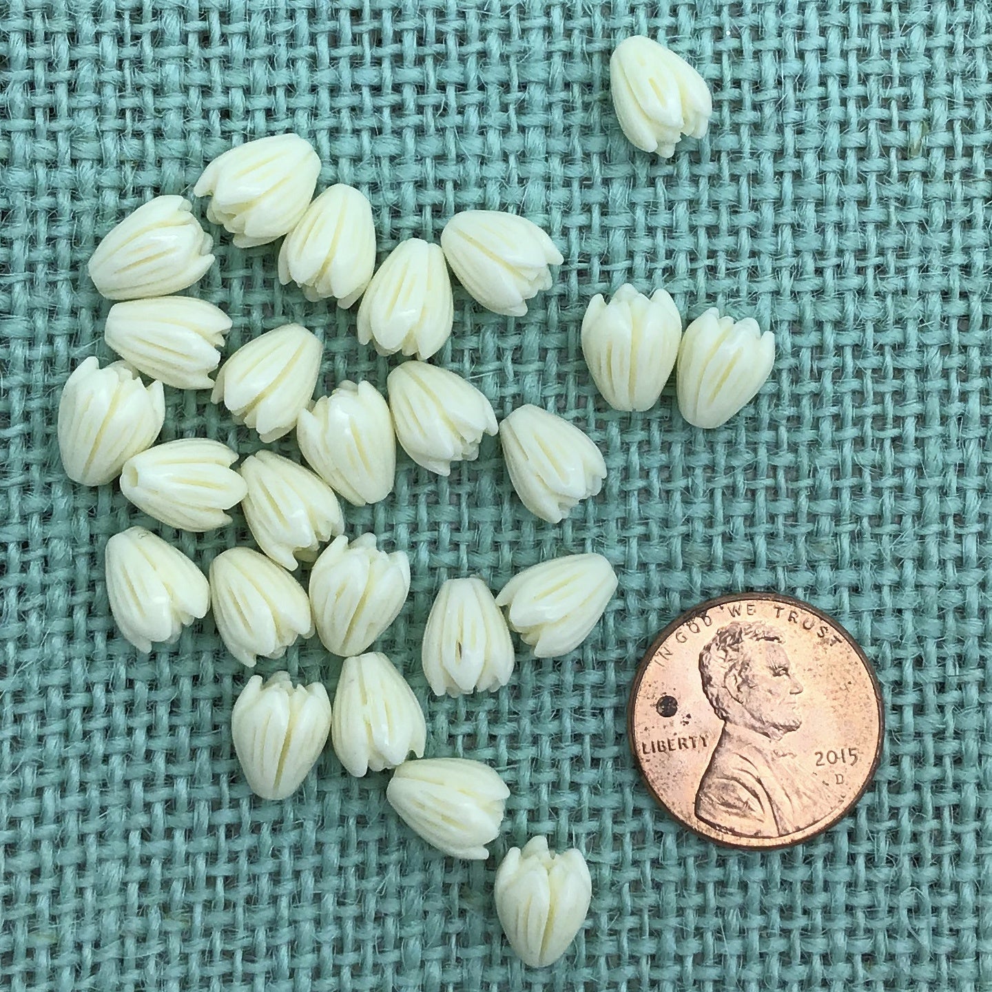 Small Resin Pikake Bead