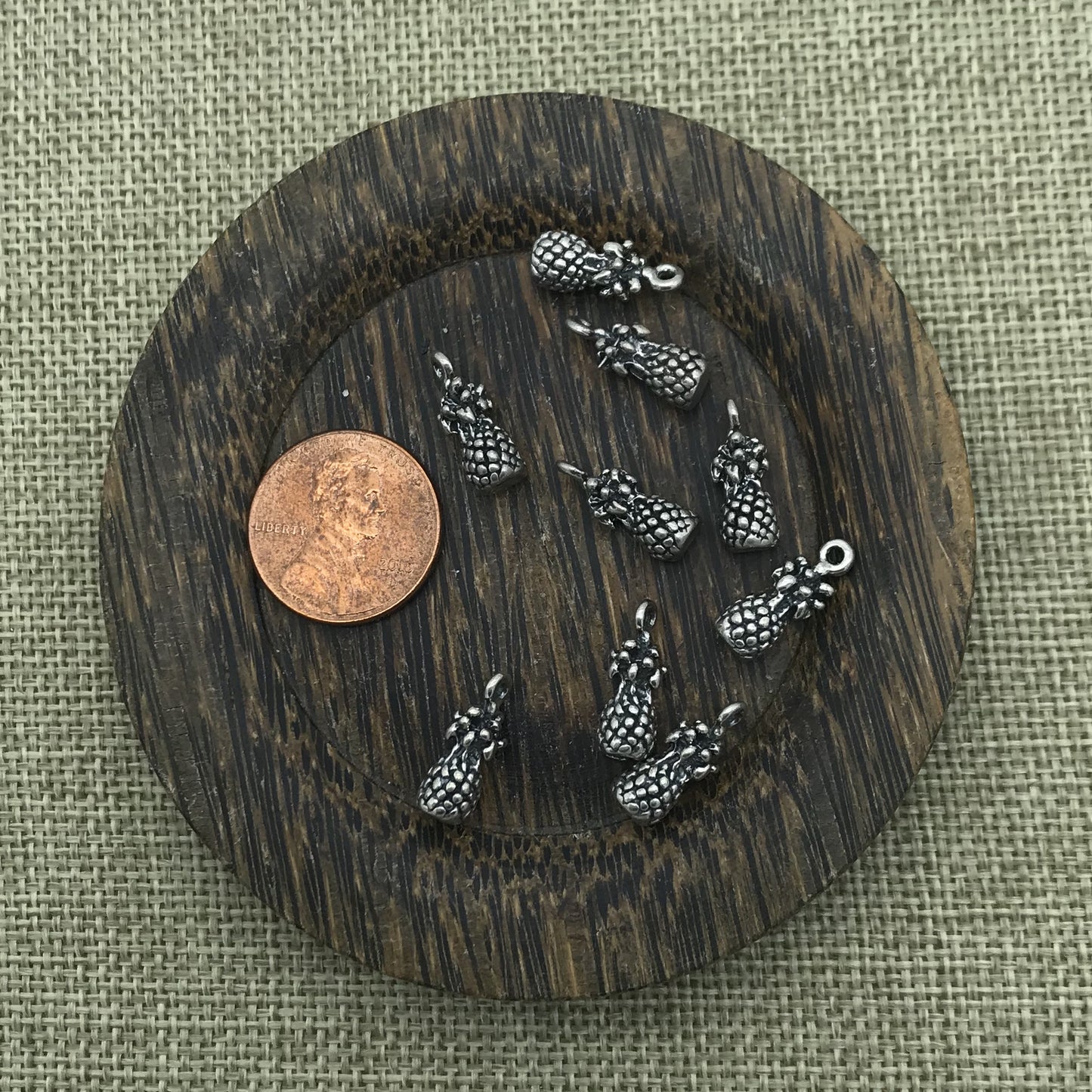 Sterling Pineapple Charm