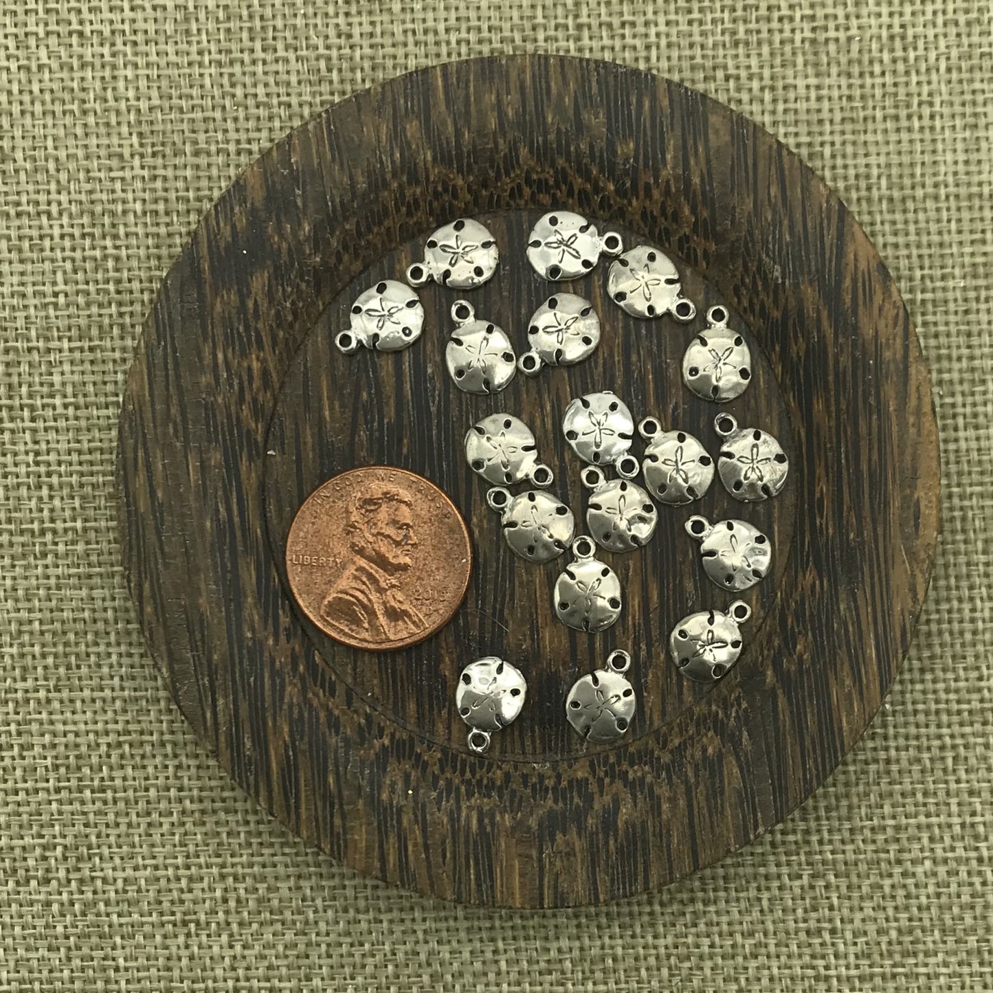 Small Sterling Sandollar Charm