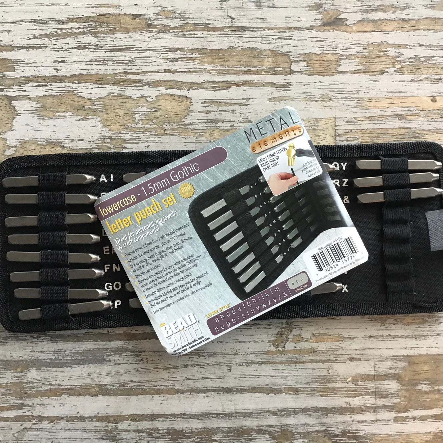 1.5mm Letter Set Gothic - Lowercase