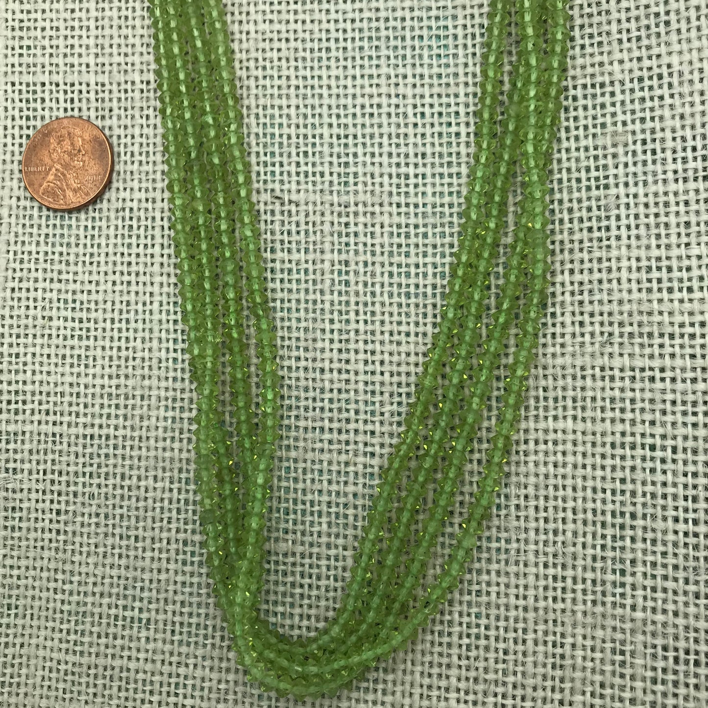 3x4 mm Faceted Rondell
