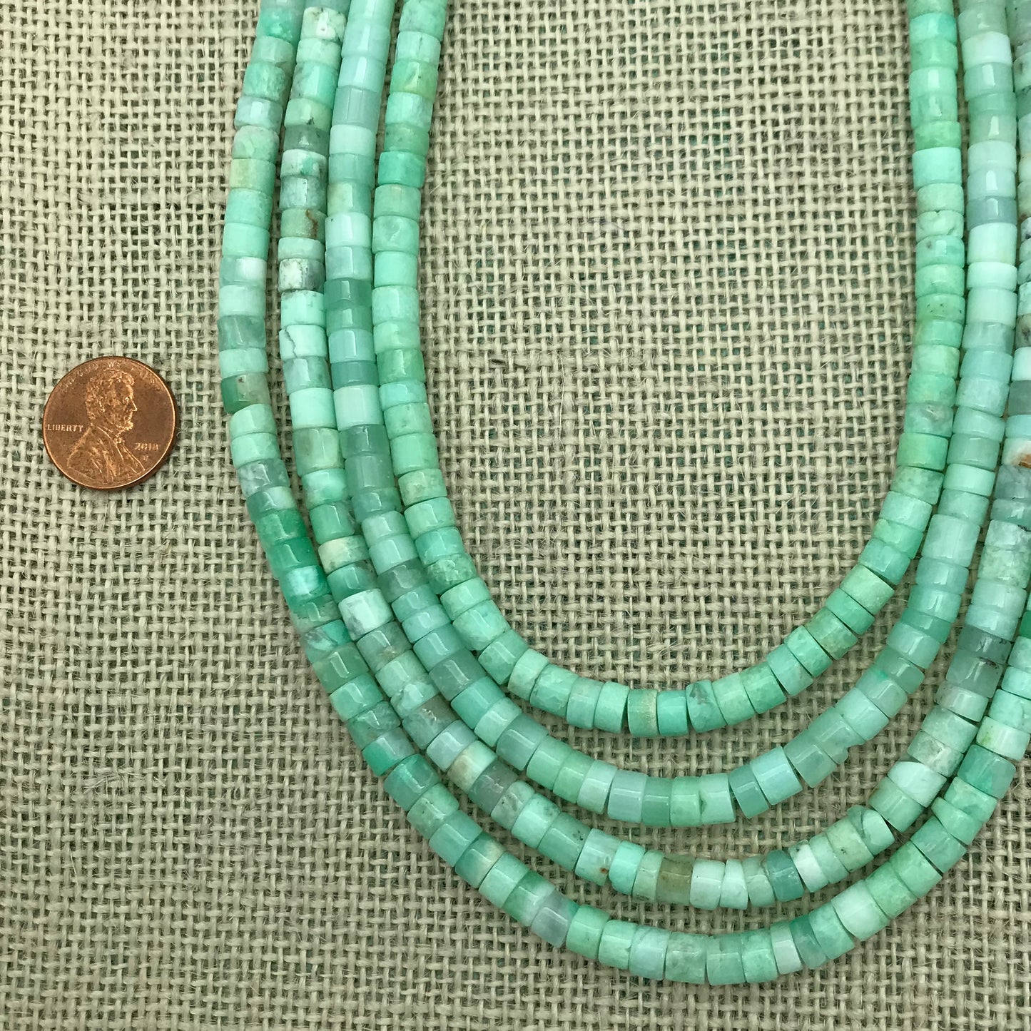 Chrysoprase Faceted Rondell