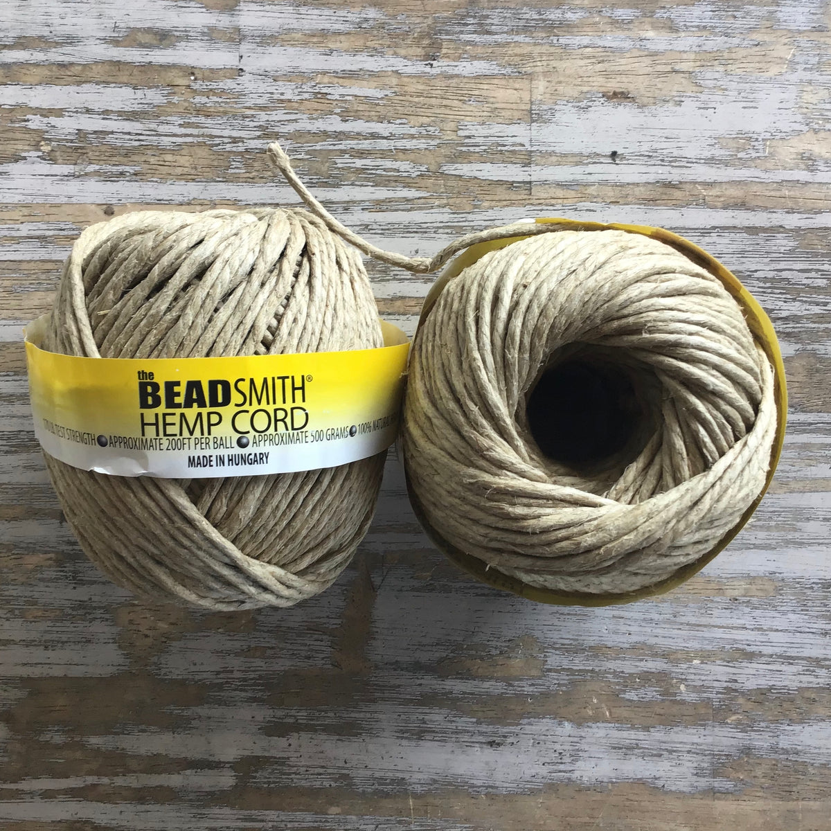 The Beadsmith 100% Hemp Cord – Natural Color – 2mm, 197 Foot Spool, 48LB  Test Strength – Twine for Jewelry Making, Macrame, Paper Crafts, Gardening