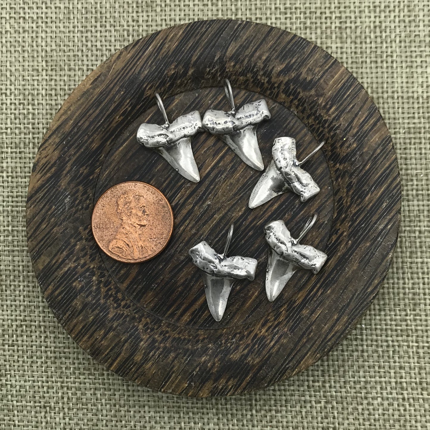 Large Sterling Shark Tooth Charm