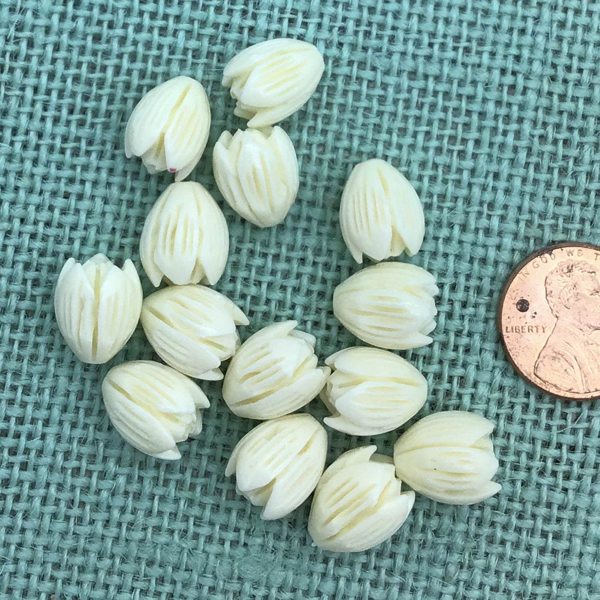 Large Resin Pikake Bead