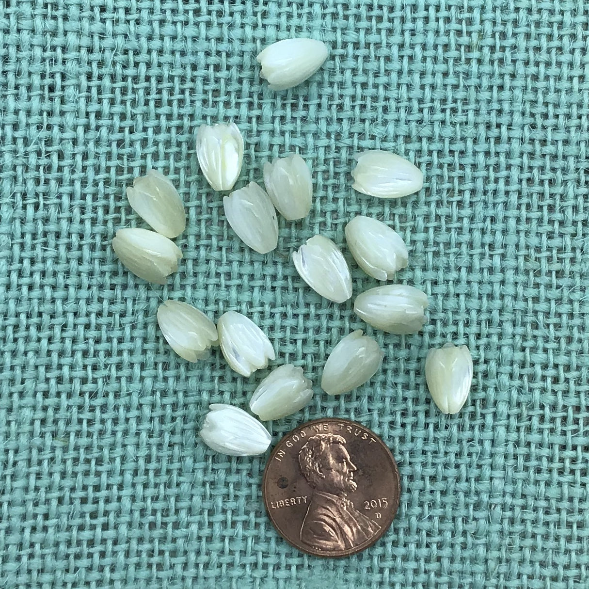 Small Mother of Pearl Pikake Bead White