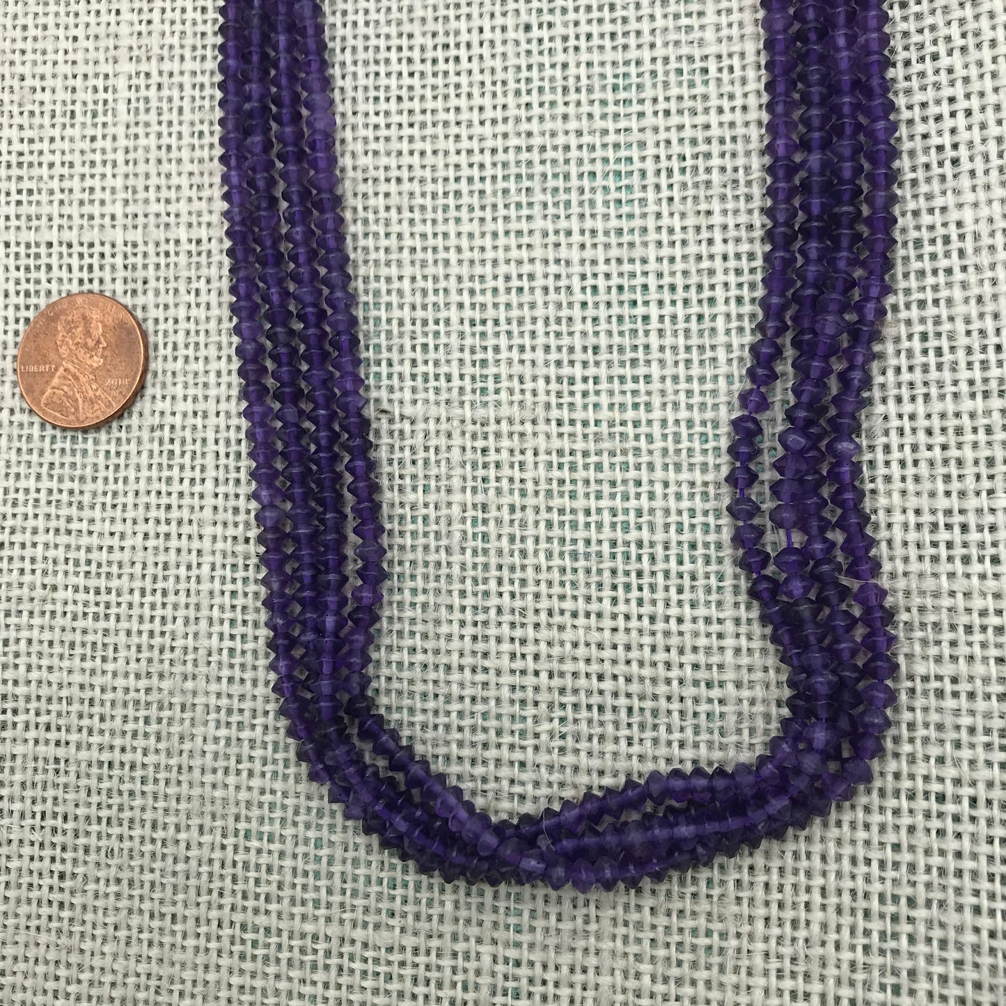 3x4 mm Faceted Rondell