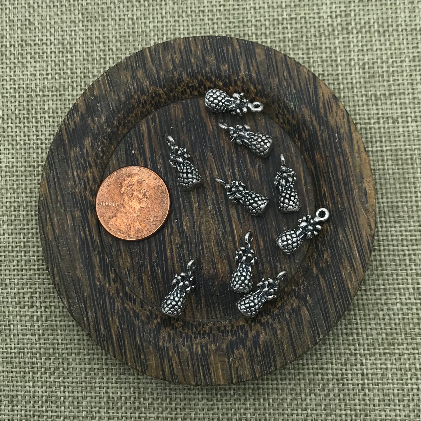 Sterling Pineapple Charm