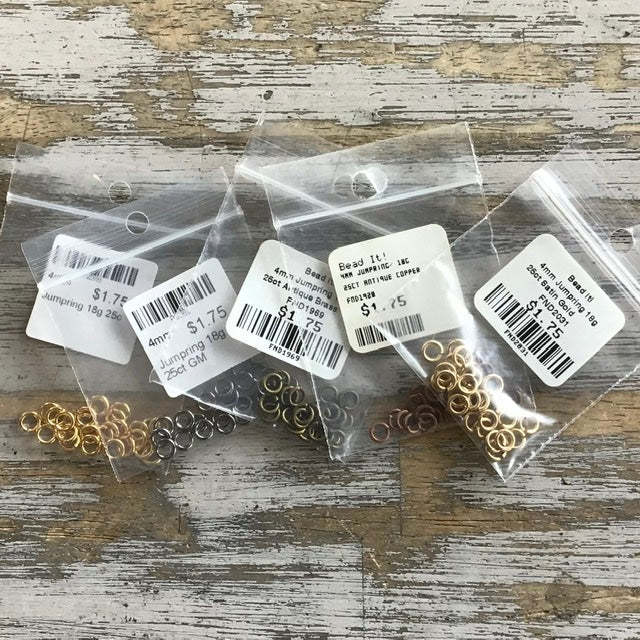 4mm Jumpring 18g 25ct
