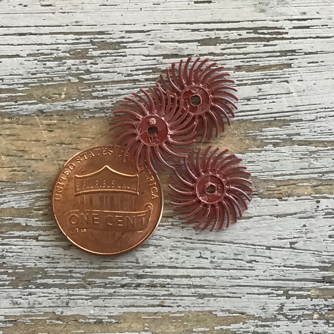 Radial Bristle Wheel Red 220 grit 3ct