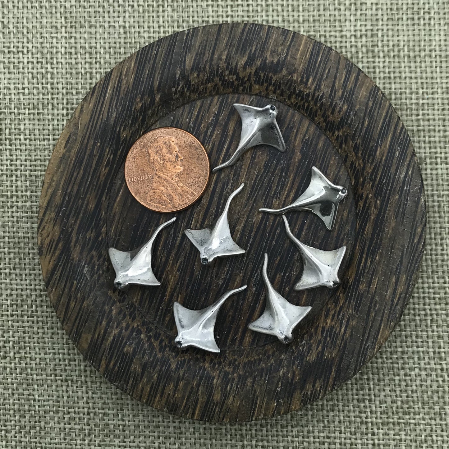 Sterling Stingray Charm