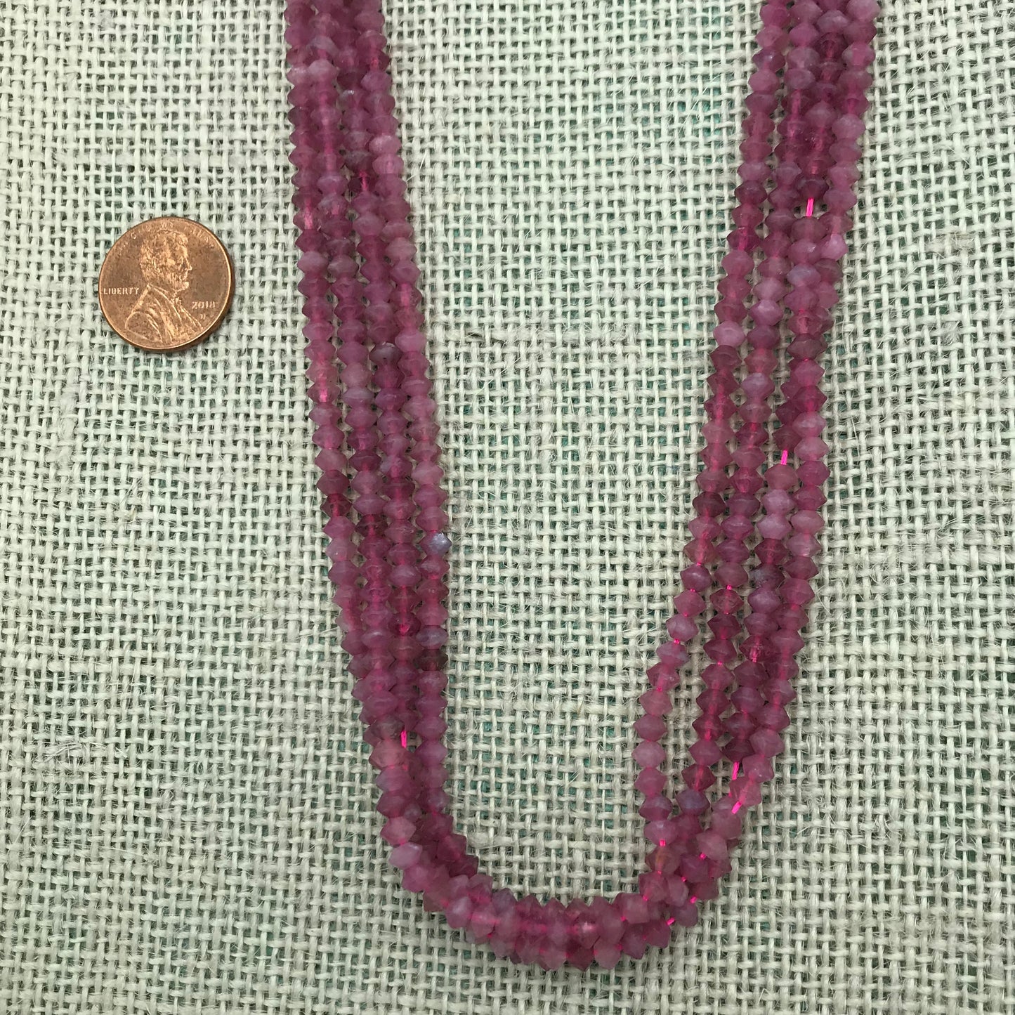 3x4 mm Faceted Rondell