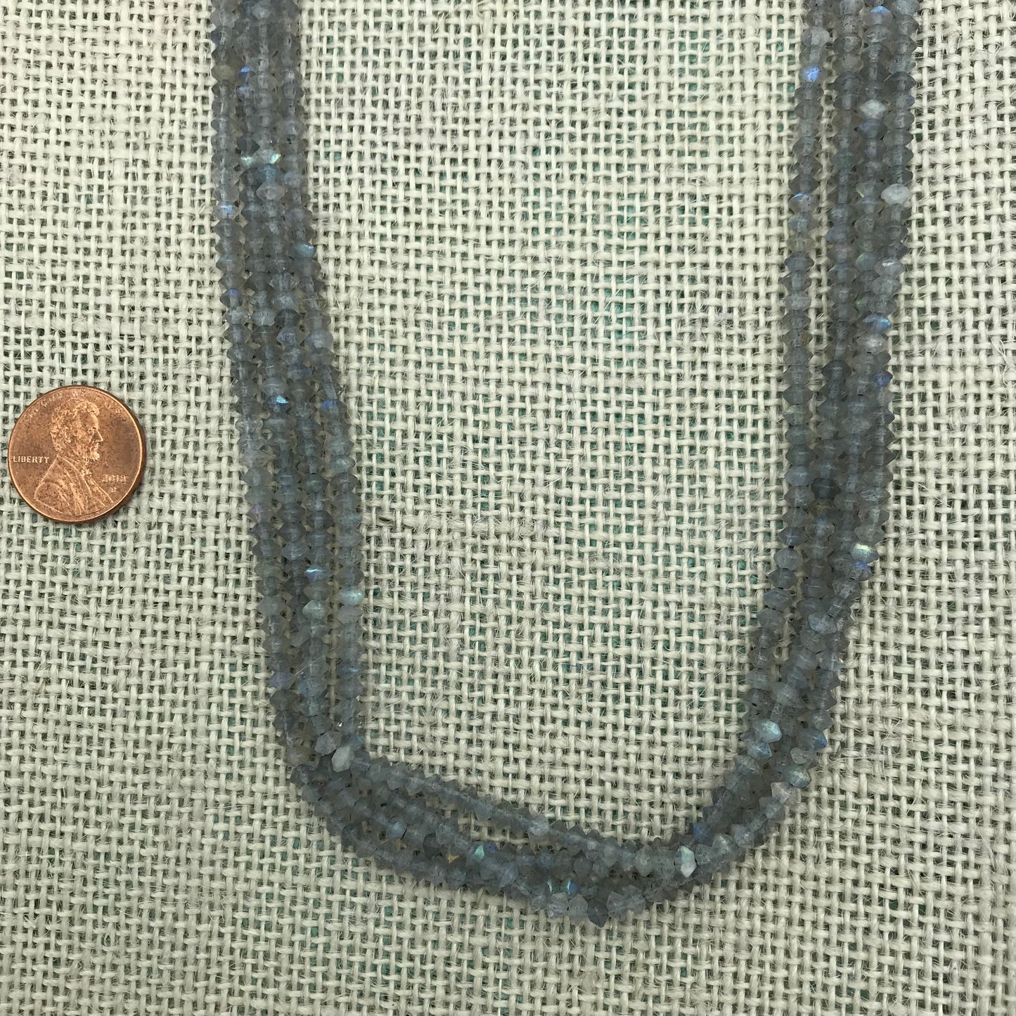 3x4 mm Faceted Rondell