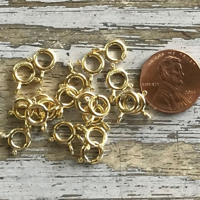 GF 7mm Spring Ring 10ct