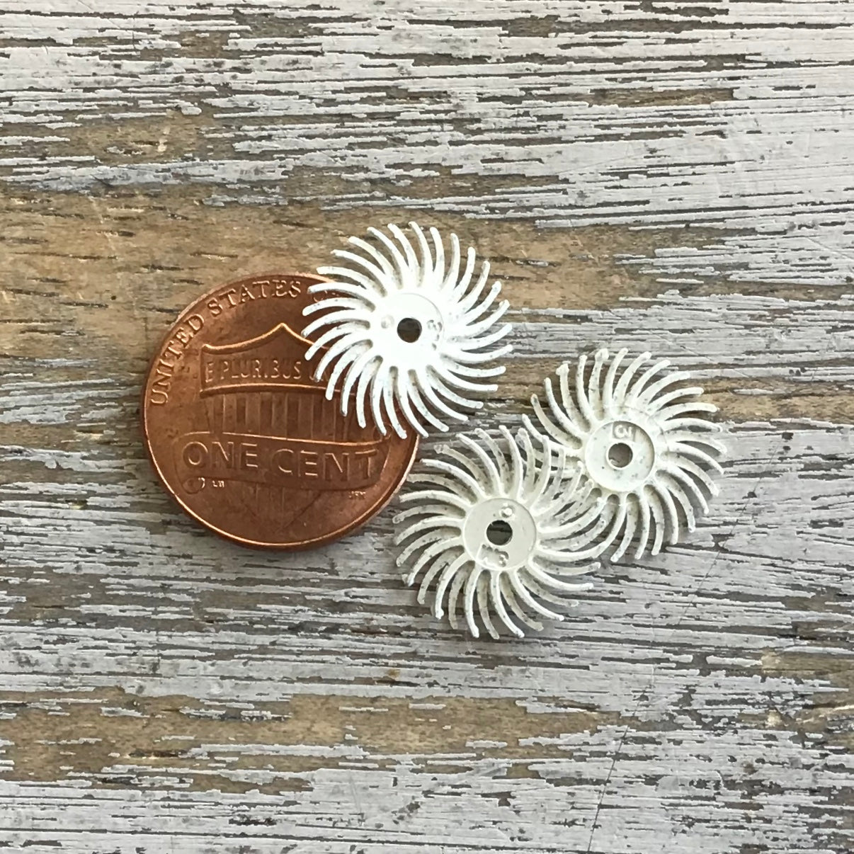 Radial Bristle Wheel White 120 grit 3ct