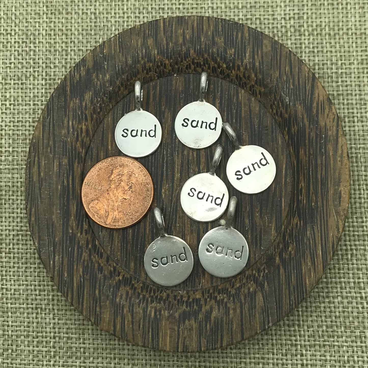 Sterling Sand Charm