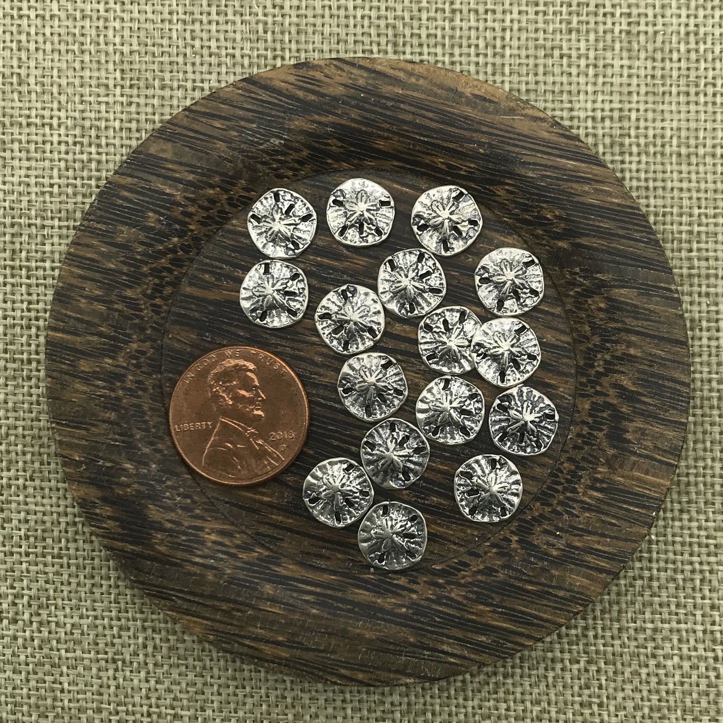Sterling Sand Dollar Charm